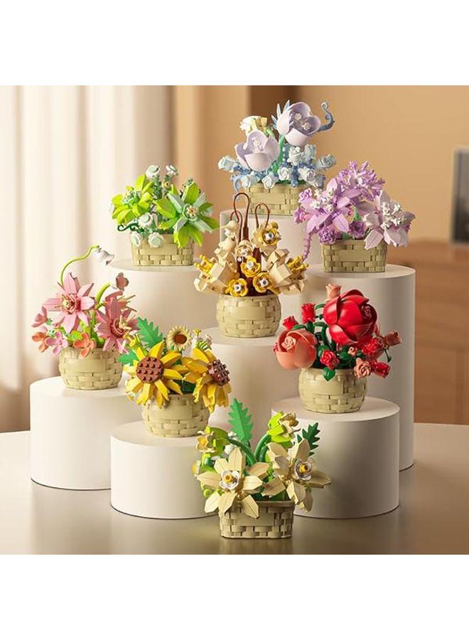 مجموعة مكعبات نرجس الصغيرة الزهور مجموعة نباتية إبداعية هدية - Image 4